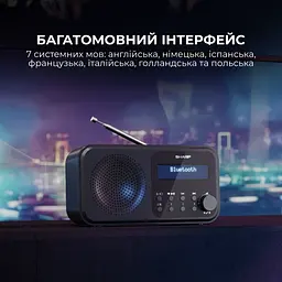 Радіоприймач Sharp DR-P420 Black - мініатюра 8