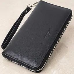 Красивий клатч унісекс на одне відділення з натуральної шкіри ST Leather 22697 чорний