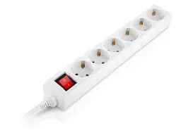 Мережевий подовжувач REAL-EL RS-6 Protect M 3 м White (EL122300033) - мініатюра 3