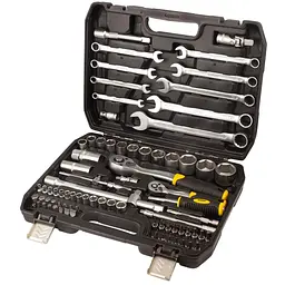 Набір насадок торцевих і біт Sigma 1/4", 1/2" 82 шт CrV mid (6001551)