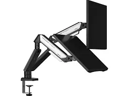 Настільна стійка Anda Seat Stealth II Duo 17''-32'' Black & White (AD-W-A6D-2S-BW) - мініатюра 6