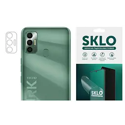 Захисна гідрогелева плівка SKLO (на камеру) 4шт. для TECNO Spark 8P