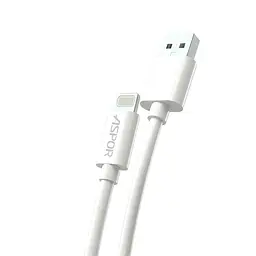 Кабель Aspor A172 USB – Lightning (2.1A/1.2м)- білий