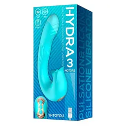 Вібратор-кролик IntoYou Hydra, 16,8 см (блакитний) - мініатюра 8