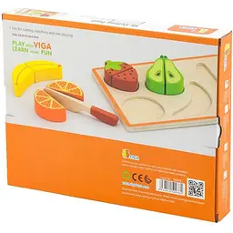 Іграшкові продукти Viga Toys Дерев'яні фрукти (50978) - мініатюра 4