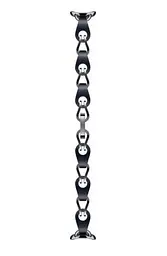 Ремінець для фітнес-браслета Xiaomi Smart Band 8 Chain Strap ланцюжок чорний BHR7298CN - мініатюра 2