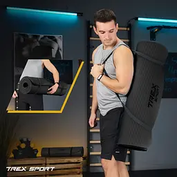 Коврик для йоги Trex Sport TX-029NGM NBR 2см 190х80 чорний - мініатюра 5