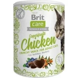 Ласощі для котів Brit Care Cat Snack Superfruits Chicken Курка 100 г