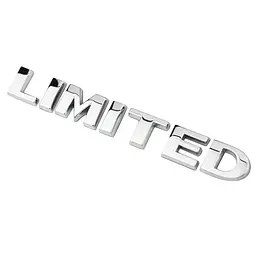 Емблема напис Limited для Jeep хром 140х22мм метал (на скотчі)