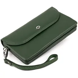 Клатч зі шкіри жіночий ST Leather 19320 зелений - мініатюра 6