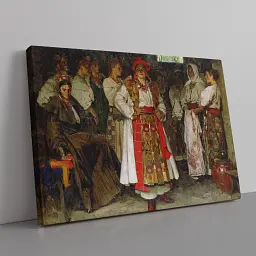 Інтер'єрна картина Наречена, Федір Кричевський, Україна, істория, інтер'єрний декор, 42×60 см (id6882) - мініатюра 2