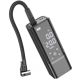 Автомобільний насос Hoco ZP7 Maddy smart (5000 mAh) Black - мініатюра 3