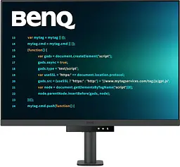 Монітор TFT 28.2 BenQ RD280UA, IPS, 3840x2560, 3:2, USB-C, HDMI, DP, HAS, ерго стійка, кільк., металік-сірий