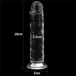 Фалоімітатор - Flawless Clear Dildo 7" Clear - мініатюра 6