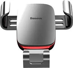 Автотримач Baseus Metal Age Gravity Car Mount Silver - мініатюра 2