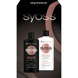 Набір Syoss Keratin. Intensive Repair Шампунь 440 мл + бальзам 440 мл - мініатюра 3
