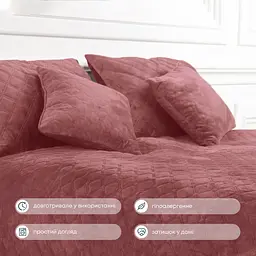 Покривало ТЕП Velour ромб круглий 240х180 см Mesa rose (4-00516_22725) - мініатюра 6