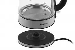 Електрочайник Ardesto Strix EKL-F200 скло 1.7 л сріблясто-чорний (EKL-F200) - мініатюра 4