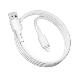 Кабель для зарядки и обмена данными USB Ridea RC-CO10 CommonPro 12W 5V/2.4A USB-Lightning 1 м Белый