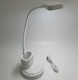 LED-лампа настільна акумуляторна гнучка сенсорна світлодіодна з підставкою для телефону тепле, нейтральне та холодне світло WinBoss 1309 - мініатюра 5