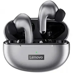 Навушники бездротові Lenovo LP5 сріблясті - мініатюра 3