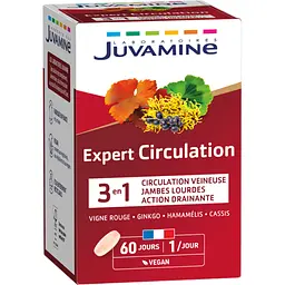 Гінкго + гамамеліс Juvamine Циркуляція 60 капсул