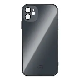 Чехол-накладка для Apple iPhone 11, Replica MagSafe, черный, противоударный защитный чехол с магнитным кольцом MagSafe, защита всего корпуса, TPU+PC, зеркальный, выступающий бортик вокруг экрана, ArmorStandart (ARM76168)