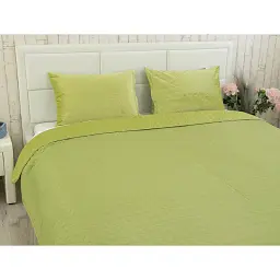 Покривало Руно двостороннє декоративне Velour Green banana зигзаг 150х220 см - мініатюра 10