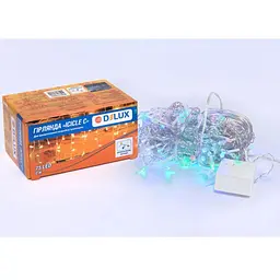 Гірлянда Delux ICICLE С 75LED 2х0.7 м мульти/прозорий IP20 (90017985)