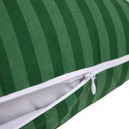 Подушка для вагітних та відпочинку MirSon Г-подібна №5000 Color Line Stripe Emerald 140х40х20 см смарагдова (2200010969511) - мініатюра 3