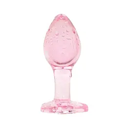 Анальна пробка EasyToys Anal Plug Glass S 7 см (рожевий) - мініатюра 9