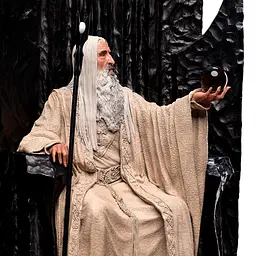 Статуетка Lord of The Rings Saruman the White on Throne Statue 1/6 scale (Володар перснів) 110 см - мініатюра 8