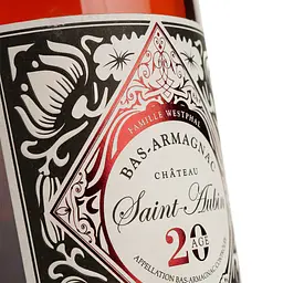 Арманьяк Saint Aubin Bas Armagnac Age 20, 43% 0.7 л в коробці (3760253566650) - мініатюра 4
