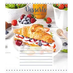 Зошит для школярів "Десерт" 018-590546L-1 у лінію 18 аркушів