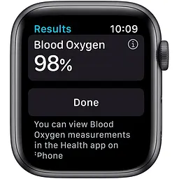 Смарт-годинник Apple Watch Series 6 GPS 44 mm Space Gray Aluminium Case with Black Sport Band - Regular Model A2292 (Grade C) Seller Refurbished - мініатюра 3