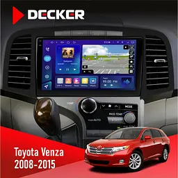 Штатна магнітола Toyota Venza 2008-2015 AMP Decker D9-009 4x64, DSP, 4G, 2k Decker (НФ-00008444)