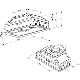 Витяжка Minola HBI 5262 WH Glass 700 LED - мініатюра 7