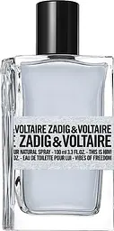 Оригінал Zadig & Voltaire This Is Him! Vibes Of Freedom Тестер 100 мл Туалетна вода - мініатюра 1