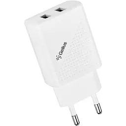 Мережевий зарядний пристрій Gelius Pro Vogue GP-HC011 2USB 2.4 A White - мініатюра 4