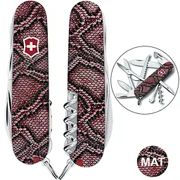 Ніж Victorinox Huntsman Design 91мм 15функ Принт Шкіра пітона - мініатюра 3