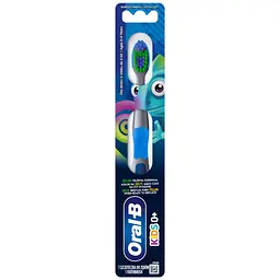Зубна щітка Oral-B Kids для дітей 0+ років екстрам'якої жорсткості сіро-блакитний 1 шт. - мініатюра 2