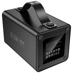 Портативна батарея Powerbank Hoco J138 Distant 22.5W+PD20W+DC12V 60000mAh Black - мініатюра 5
