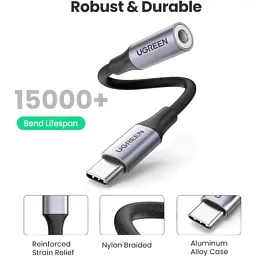 Перехідник USB-C to 3.5mm F 0.10m AV161 Ugreen (80154) - мініатюра 4