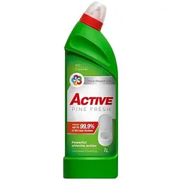 Гель для миття унітазу ACTIVE 1л з Хлором Pine Fresh