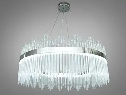 Люстра стельова LED Diasha Q802/800CH Rodzinka, 44W, хром, регульована висота, для коридору та вітальні - мініатюра 3