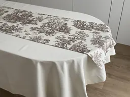Ранер доріжка Ecotton DUCK 45x170 см для обіднього столу водовідштовхувальна Italiano бежевий (30497 Beige) (25004) - мініатюра 4