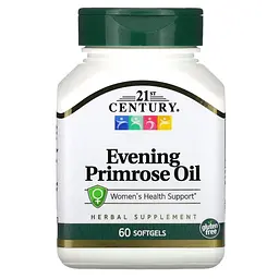 Жирні кислоти 21st Century Evening Primrose Oil, 60 капсул