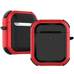 Футляр протиударний Black ed. для навушників Airpods 1/2 Red