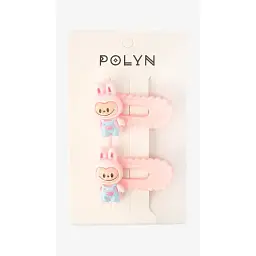 Заколки для дівчинки Polin 2 шт 4048A-2 Рожевий