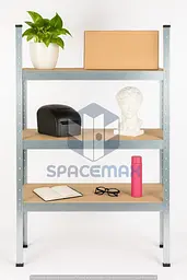 Стелаж металевий 80×40×30 оцинкований самозбірний SPACEMAX